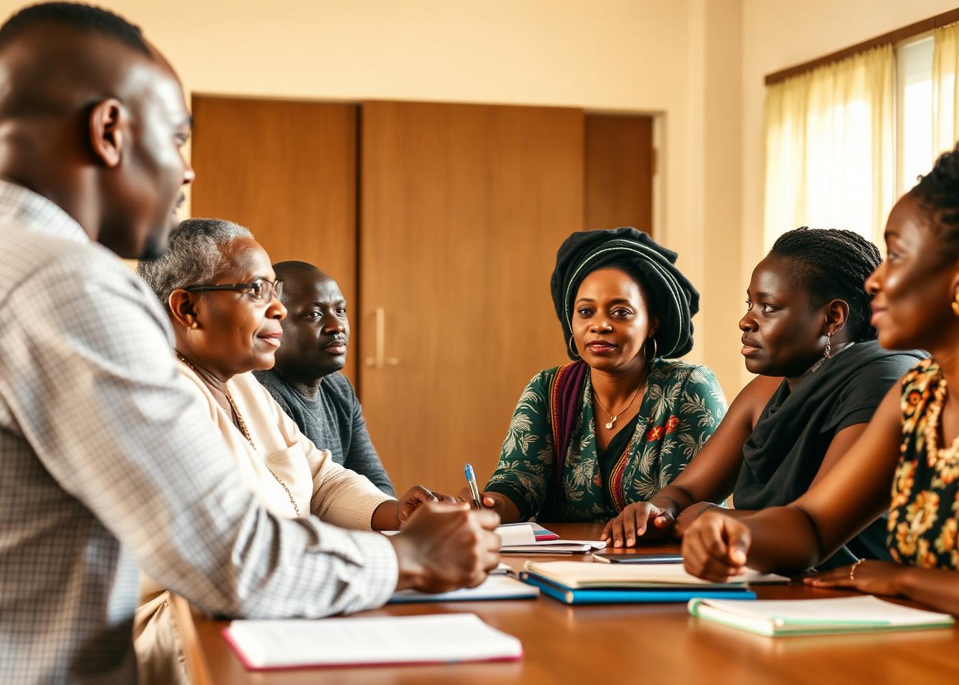 NIDEF community meeting in Nigeria
